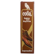 Крем для взуття Сова коричневий тюбик /50гр