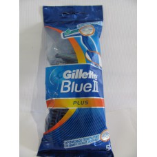 Набір станків Gillette Blue-ІІ Plus хромове покриття /5шт