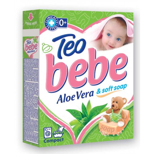 Акція Пральний порошок дитячий Teo bebe Tender Aloe Vera (алое) /400гр.