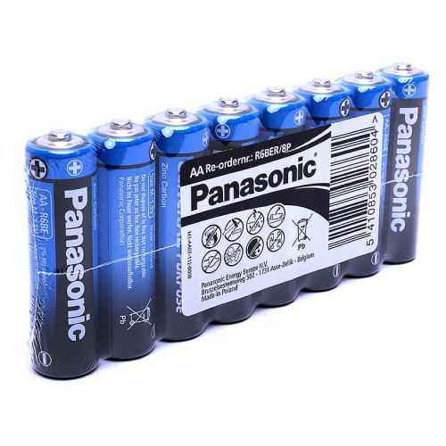 Елемент R-6 АА Panasonic (пальчик) зпайка /8шт
