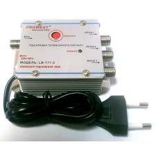 Антенний підсилювач з розглужувачем TV Prowest LB-171-3 1 /3