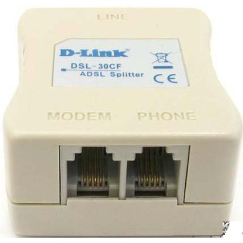Телефонний розгалужувач ADSLмодем+тел. D-Link DSL-30CF