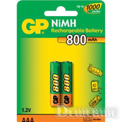 Акумулятор AAА GР 80АААНС-2UС2 800mAh упаковка 2шт