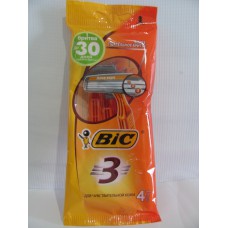 Набір станків Bic для чутливої шкіри (помаранчевий) 3 леза /4шт