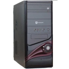 Корпус Krauler M4315-400-DR БЖ-400W(20+4 /4 /2ATA /2SATA /FDD), spiker ATX чорний з червоним