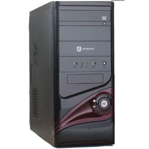 Корпус Krauler M4315-400-DR БЖ-400W(20+4 /4 /2ATA /2SATA /FDD), spiker ATX чорний з червоним