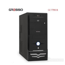 Корпус Cresso GE-7780B+500W БЖ-500W(2SATA, 1video8 /6pin) сріблясто-чорний