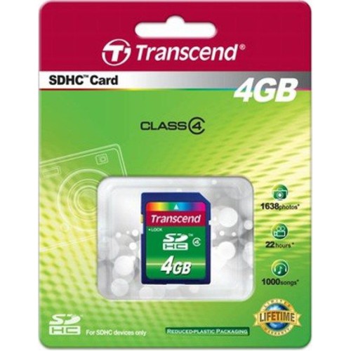 Накопичувач Flash SD 4Gb Transcend TS4GSDHC4 class4