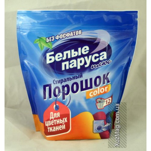 Пральний порошок Білі вітрила універсальний Color для кольорових речей пакет /1500гр