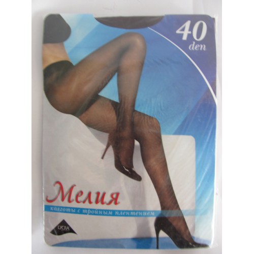 Колготки капронові Мелия 40ден 2 розмір Чорний /шт
