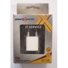 Зарядний пристрій AC220->USB 5V1000mA Maxtro білий