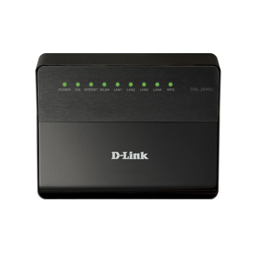 Модем D-Link DSL-2640U /В1А /Т3А ADSL2+, WiiFi 802.11n, 4xLAN-RJ45