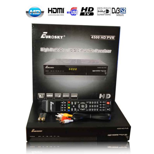 Sat-тюнер Eurosky 4500 HD PVR DVB-S2, mp4, LAN, HDMI