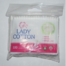 Акція Ватні палички Lady Cotton пакет /100шт