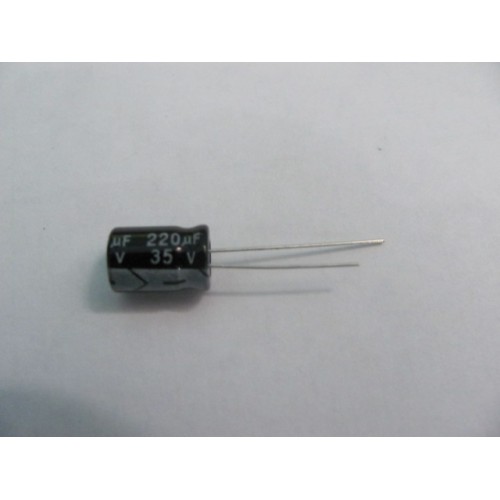 Конденсатор 220µF 35v 105° d8 h11,5
