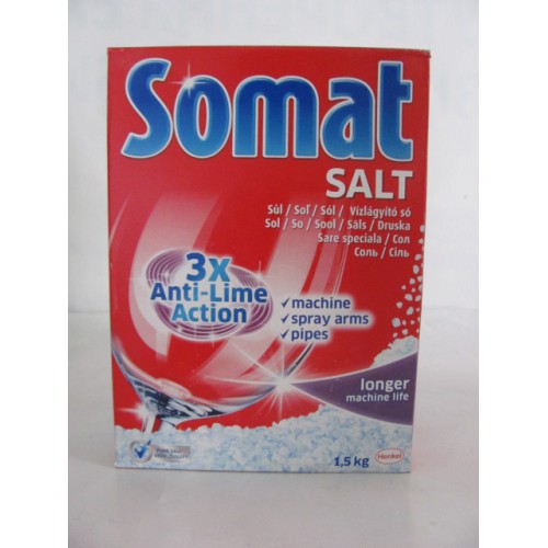Засіб для миття в посудомийній машині Somat сіль /1500гр