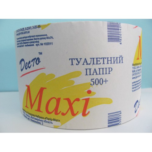 Папір туалетний Maxi 500+ велика /шт