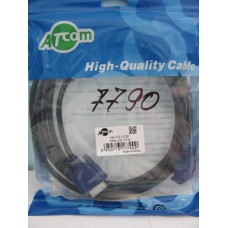Кабель VGA сигнальний 3m Atcom 2ферит