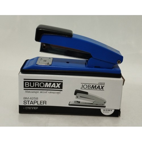 Степлер Buromax BM.4258-02 №24 (синій) 20л /шт