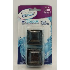 Засіб для унітазів кубики Kolorado Blue ocean /2x50гр