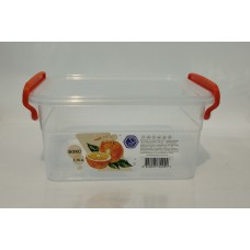 Лоток пластик харчовий Народний продукт прямокутний з зажимом 1,15л /шт