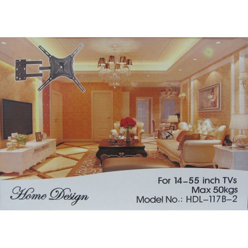 Настінне кріплення LCD-TV Home Desing HDL-117B-2 14-55" 50кг поворотний