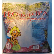Грунт універсальний 10л. Геофлора РН5,5-7,0 (суміш торфів, агроперліт, пісок, крейда, стимул.росту.мікроелем) /шт