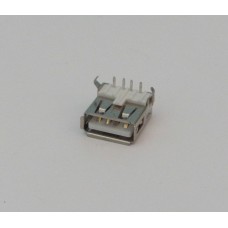 Гніздо USB-А (13*6*14мм /монтажне кутове 2pin)