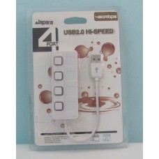 USB2.0 Hub Lapara LA-SLEED4 white 4порти