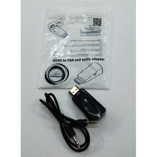 Перехідник HDMI toVGA+audio Cablexpert A-HDMI-VGA-02