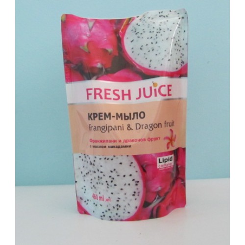 Акція Мило-крем рідке Дой-пак Fresh juice Frangipani & Dragon fruit /460мл