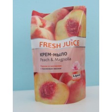 Акція Мило-крем рідке Дой-пак Fresh juice Peach & magnolia /460мл