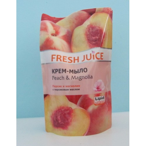 Акція Мило-крем рідке Дой-пак Fresh juice Peach & magnolia /460мл