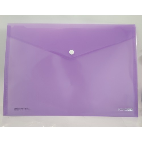 Папка пластик кнопка Economix 38301 /31301 А4 прозора, /шт