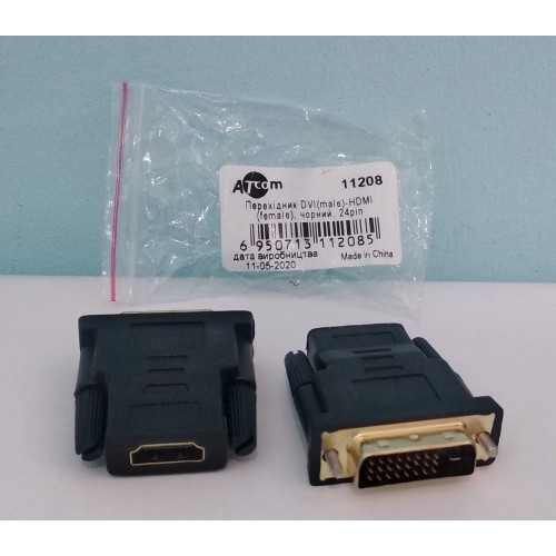 Перехідник DVI (male) 24pin to HDMI (female)