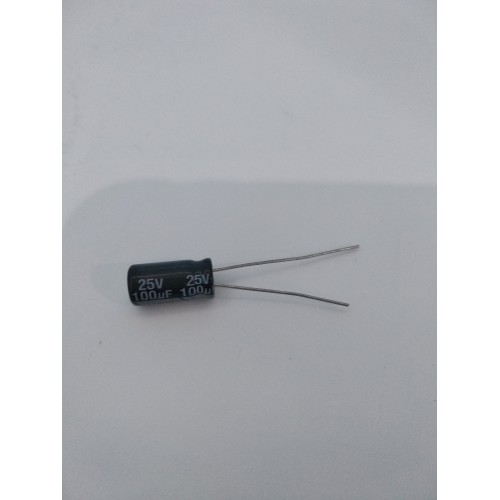 Конденсатор 100µF 25v 105° d6, 3 h12