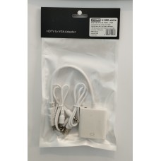 Перехідник HDMI toVGA+audio ST Lab U-990 (адаптор) білий