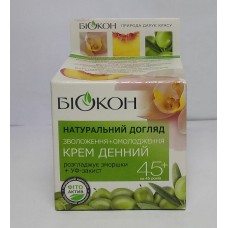 Крем для обличчя Біокон Натуральний догляд 45+ денний зволоження+омолодження /50мл банка