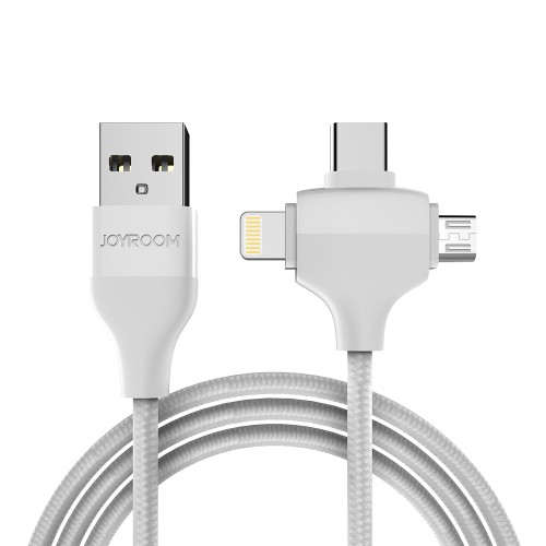 Кабель 3в1 USB AM- micro /Lightning /Tipe-C Joyroom S-L317 2,4A /1,2m