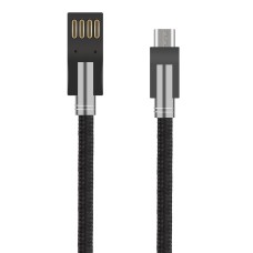 Кабель USB AM /micro USB 1м Wesdar T28 2А чорний метал