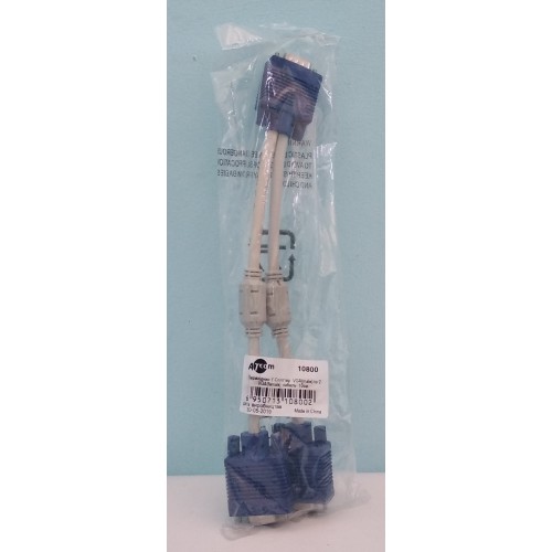 Кабель-розгалуджувач VGA to 2VGA 0,1м Atcom