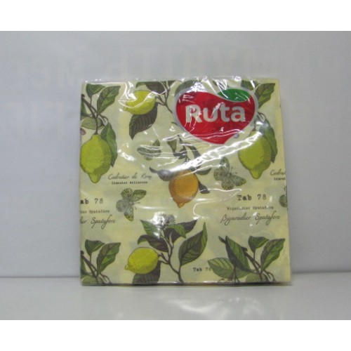 Серветка Рута велика 33х33 двошарова кухня /20шт