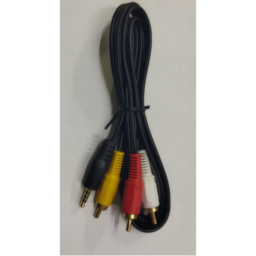 З'єднувач 3,5(4pin)-3RCAпапа 1,2м