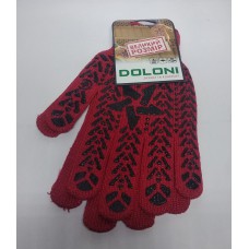Рукавиці робочі Doloni зірка червоні (крепкі, велика рорзм.) /пара арт.4040