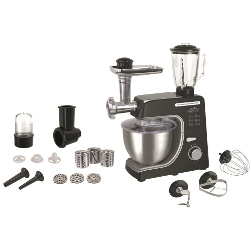Кухонна машина Motre MT-2502 1400Вт 5в1 (тістоміс 6,5л, мясорубка, овощерізка, блендер, кавомолка)