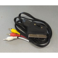 З'єднувач Скарт-3RCA 1,2m (з перемикачем)