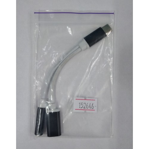 Перехідник Type-C to jack 3,5+Type-C Cablexpert CCA-UC3,5F-02