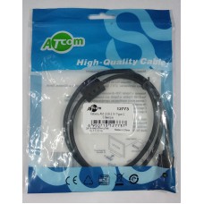 Кабель USB AM /Type-C 0, 8м Atcom чорний 12773
