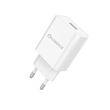 Зарядний пристрій AC220->USB 5V2000мА Florence FL-1020-W білий