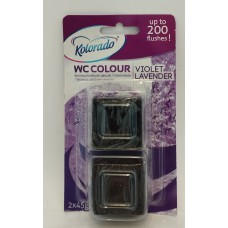 Засіб для унітазів кубики Kolorado Violet Lavander /2x45гр
